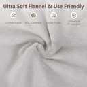 PROALLER Electric Heated Blanket Queen Size with 6 Levels & 8h Auto Off, Ultra Soft Flannel Full Body Heating Blanket, Machine Washable, Warm Gray, 84" x 90"