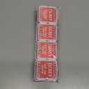 Pack of 4 L LIKED 200 Raffle Tickets, 50/50 Double Roll Tickets for Event, Raffles, Carnival, Door Prizes and Class Reward (Red)