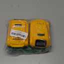 DCB200 8.0Ah 2Pack Replacement for DeWalt 20V Max Battery with LED Indicator, Compatible with DeWalt 20V Cordless Power Tools and Charger