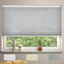 MYshade Cordless Cellular Window Shades Light Filtering Blinds for Indoor Windows 1.5 inch Honeycomb Cell Sheer Fabric Accordion Pull Down Blinds Easy Lift Easy to Install, Size 34" W X 72" H (Grey)  