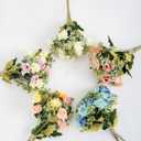 KAOYOO 2 PCS Artificial Rose Bouquet Short Stems for DIY Wedding Decoration Bridal Bouquet Home Decorations(2-PCS) (Pink/Champagne)