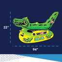 WOW Sports Big Al Alligator Towable Tube - 1-4 Person - Nylon Cover, One