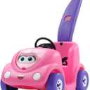 Step2 Push Around Buggy Kids Push Car, Ride On Toy, Stroller Substitute, Includes Seat Belt & Horn, Made of Durable Plastic, Max Weight 50 lbs., For Toddlers 1.5-4 Years Old, Pink, Large