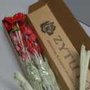 6PCS Red Poppy Flowers Artificial Silk Poppies Faux Bouquet for Christmas Fake Floral Home Decor Living Room Kitchen Party Xmas Red Table Centerpieces