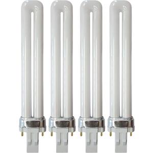 (Pack of 4) 13W CFL Light Bulbs  Single Tube, 2-Pin GX23 Base, 5000K Bright White  Compatible with Sylvania CF13DS/850, Philips PL-S 13W/850, GE F13BX/850 (Pack of 4) 13W CFL Light Bulbs  Single Tube, 2-Pin GX23 Base, 5000K Bright White  Compatible with Sylvania CF13DS/850, Philips PL-S 13W/850, GE F13BX/850