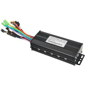 Ebike Controller JN Sine Wave Brushless Motor Controller 24V/36V/48V 30A 750W/1000W 3 Mode Aluminum For Electric Bike Or Scooter Motors For UART No.2 Protocol With Or Without Hall Sensor Black