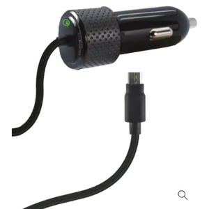 ZGear 28.8-Watt Adaptive Fast Charging Car Charger for Micro USB - Black