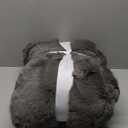 UGG Euphoria Faux Fur Throw Blanket, Oversized Soft Throw for Bed or Couch, Luxury Bedroom Decor, Plush Blankets, Machine Washable, 50-inch x 70-inch, Charcoal Grey