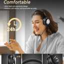 Voistek USB Headset with Microphone for PC & Laptop, On-Ear Computer Headset with Noise Canceling Microphone, in-line Control, All-Day Comfort for Work, Zoom, Teams, Online Meetings & Home Office