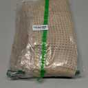 Set of 2 Waffle Bathroom Rugs, Super Absorbent Boho Bath Mats, Non-Slip Shower Mats for Bathroom Floor and Tub, Ultra Soft Waffle Weave Runner Mat, Quick Dry, Brown, 17x24+18x30 Inch