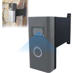 Doorbell Mount Compatible with Doorbell, Extends Doorbell Mount for Brick Wall, Better Visibility and Angle Designed To Fit Compatible with Some doorbell models (3")