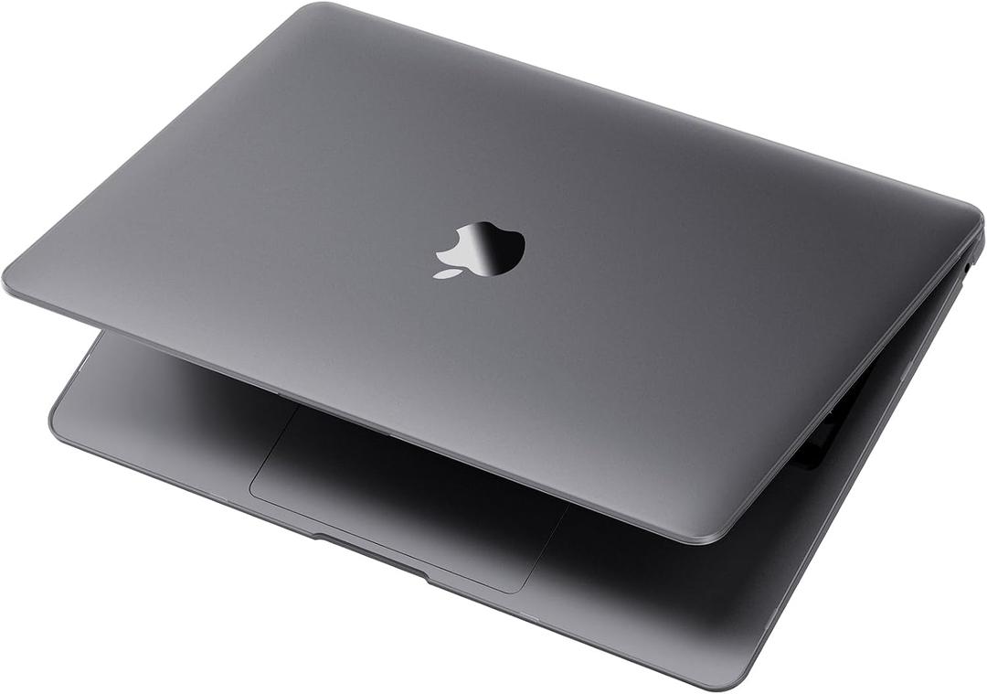 Soonjet for MacBook Pro 13 inch Case [100% Color Match] [Ultra Thin Armor] 2022-2016 M2 M1 A2338 A2289 A2251 A2159 A1989 A1706 A1708 Protective Hard Shell Matte Cover for Laptop - Space Gray Clear