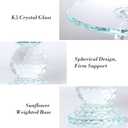 Uten Crystal Glass Cake Stand, 11'' Cake Display Stand, Crystal Glass Fruit Plate, Clear Cake Stand, Display Desserts Holder for Wedding Cakes Serving Platters