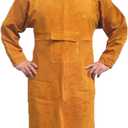 Leather Welding Apron with Sleeves,Heavy Duty Welding Jacket,Heat Flame Resistant Welder Apron for Men (X-Large)