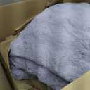 DREAMNINE Soft Faux Bubble Rabbit Fur Blanket Queen Size, Thick Cozy Decorative Warm Fuzzy Fur Blanket for Bed Couch Sofa Chair Bedroom Living Room Dorm Gift, 80 * 90 Inches, Lilac Purple