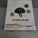 Bike Helmet, Bicycle Helmets with Light, 360 High Visibility LED Display, Lightweight Adjustable Mountain Bike Helmet with Turn Signals, Smart APP Controlled, Helmets for Adults, Youth, Men & Women (Black)