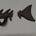 Wallcharmers Large Fish Bone Key, Leash, & Towel Holder | Nautical Home & Wall Decor Has Damage