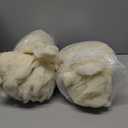 Woolbuddy Wool Felting Core Wool  Handmade Carded White for Needle & Wet Felting, Dryer Balls, Craft Pads & Chunky Yarn (8oz)