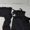 BQTQ 5 Pcs Women's Camisole Tank Top Undershirt Spaghetti Strap Basic Camisoles (Large, Black)