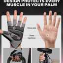 VINSGUIR Workout Gloves for Men and Women, Weight Lifting Gloves with Excellent Grip, Lightweight Gym Gloves for Weightlifting, Cycling, Exercise, Crosstraining, Pull ups, Fitness, Climbing and Rowing L