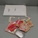 Jetec 12 Pcs Christmas Tiered Tray Decor, Gingerbread, Gingerbread House, Snowflakes, Baking Wooden Sigen Rustic Farmhouse Christmas Tabletop Centerpiece for Home Table Shelf