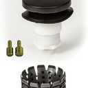 Universal Toe Touch (Tip Toe, Foot Actuated) Bath Tub/Bathtub Drain Stopper includes 3/8" and 5/16" Fittings (With Hair Catcher, Oil Rubbed Bronze)