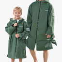 Owntop Swim Parka Kids Adult | Waterproof & Sherpa Lining | Velcro Arm Patch | Oversized Hooded Surf Poncho Changing Robe, Size XL