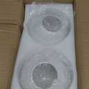 Retisee 2 Pcs 6 Inch Glass Lamp Shade Replacement Milky White Glass Globes Shade Frosted 2.67 Inches Fitter Opening Lighting Fixture Replacement Light Bulb Cover