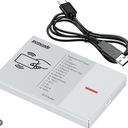 RFID Reader 125KHz/13.56Mhz Dual-Frequency Reader 1326 Family Proximity Cards & EM4100 ID Card USB Reader Support ISO 14443-A/B Protocol, IC Card and ISO15693 Protocol Labels Contactless Card Reader