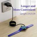 2 Pack Compatible with Disney-Magic Band Plus Charger, 3.3ft Replacement Charger Only Compatible with Disney-Magic Band+, Black