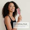 Curly Hairbrush,Curl Defining Brush for Defining Curls, Voluming, Shaping Styling Tool for Women (Pink)