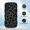OOK Magnetic Case Fit for iPhone 16 Plus 6.7 Inch (Compatible with MagSafe) Curly Wave Frame Phone Cover with Black Leopard Print Anti-Scratch Shockproof Protection Case for Women Men - Black