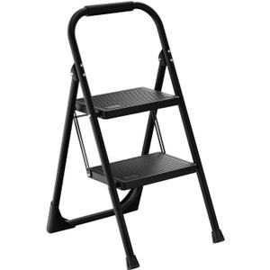 Step Stool for Adults,2 Step Ladder Folding 330lbs Anti Slip Step Stool