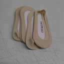No Show Socks Womens Liner Ultra Low Cut Non Slip Invisible Socks for Flats (6-8, 6 Pairs Nude)