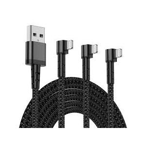 iPhone Charger 10FT,3Pack 90 Degree Charging Cable, [Apple MFi Certified] Long Lightning Cable Fast Charging Cord Compatible for iPhone 14/13/12/11/Pro/Max/Mini/X/Plus/8/7/6/5S/SE/Plus/iPad