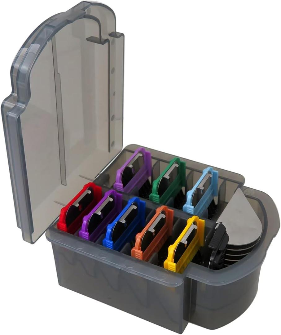 New Upgraded Stainless Steel Attachment 9 Colors Guide Comb Set 1/8 Inch to 1 1/4 Inch(3-32mm),for Andis Oster A5 Wahl KM10 Series Clipper Detachable Blade(Only fit for 15# 10# 30# Blade)