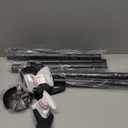 EMART Backdrop Stand, 10x10ft Width Adjustable Photography Background Support Poles with Heavy Duty Flat Base, Photo Metal Steel Pipe and Drape Frame Kit for Parties Birthday Wedding - Black