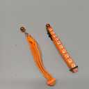 2 Pack Breakaway Cat Collars with Bells, Reflective Design and Claw Print Design, Safety Buckle Kitten Collars Adjustable from 7.5 to 12.5 Inches (Orange)