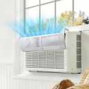 Adjustable AC Air Deflector, AC Vent Deflector, Direct Airflow Prevention, Extends 17.5" to 28.5" Length,Fits Most Window AC Air Conditioners