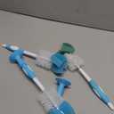 Dr. Brown's Reusable Sponge Baby Bottle Cleaning Brush with Suction Cup Stand, Scrubber and Nipple Cleaner, Blue, 3-Pack