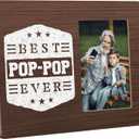Pop Pop Gifts for Grandpa from Grandson Granddaughter, Grandfather Picture Frame, 4x6 Inch Photo