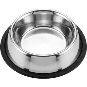 Metal Dog Bowls for Medium Dogs, Stainless Steel Food and Water Bowls, Dishwasher Safe, Rust Resistant, 36 fl oz Each, 1 Pc