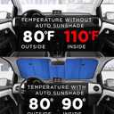 Big Hippo Car Windshield Sun Shade UV Rays Sun Visor Shade,Auto Front Car Window Shades Protector Folded Sun Shield Shade,Keeps Vehicle Cool - Blue (Size: 55.16"X 27.5")