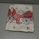 2 x Valentine's Day Table Runner with Heart-Shaped Buttons - 13x72 Inch Romantic Valentine Decorations for Dining Table, Home & Party, Indoor Valentine's Day Table Decoration