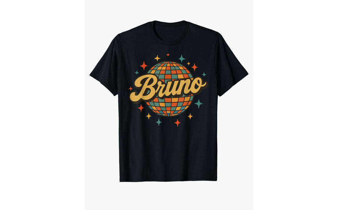 Vintage Bruno Personalized Name I Love Bruno 70's 80's Retro T-Shirt Size S