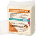 RAUF! Puppy Pads Premium SAP with Odor Control Technology  100 Count, 24" x 20", Super Absorbent, Leak-Proof, Quick Dry - Puppy Pad, Training Pad, Pee Pad with Adhesive Strips - Size Medium