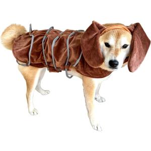 ComfyCamper Brown Dog Costume - Toy Ears Puppy Cosplay Halloween Costumes Christmas, Large