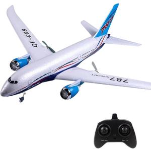 RC Plane B787 Remote Control Airplane RTF for Kids Adults Beginners | 3 Channels RC Airplane, 2.4GHz Remote Control Plane Built-in Gyro Stabilizer, Durable, Lightweight, Foam Fuselage