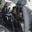 Rifle Holder for Truck, 2pcs Back Seat Gun Rack with Tactical Molle Panel, Car Seat Gun Organizer (Black)
