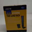 Lathem Time Card Rack Expandable System, 25 Pockets, Durable Construction with Mounting Hardware, Holds up to 9 Inch Cards, Black (25-9EX)